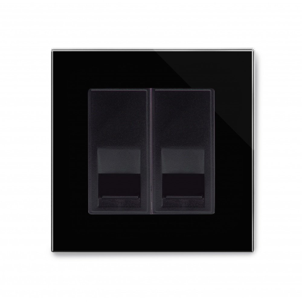 Crystal PG BT Master/BT Slave Telephone Socket Black RetroTouch